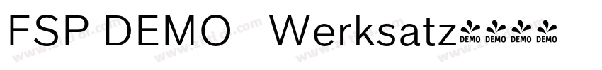 FSP DEMO   Werksatz字体转换